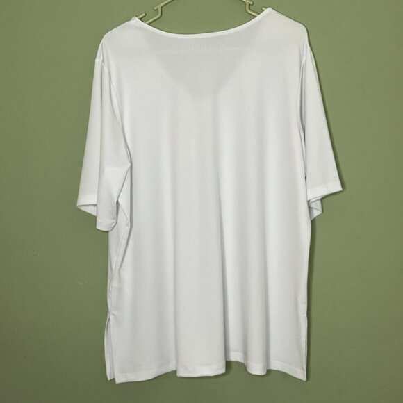 Susan Graver Modern Essentials Liquid Knit sz XLP V Neck Capsule Quiet Luxury - Picture 2 of 6